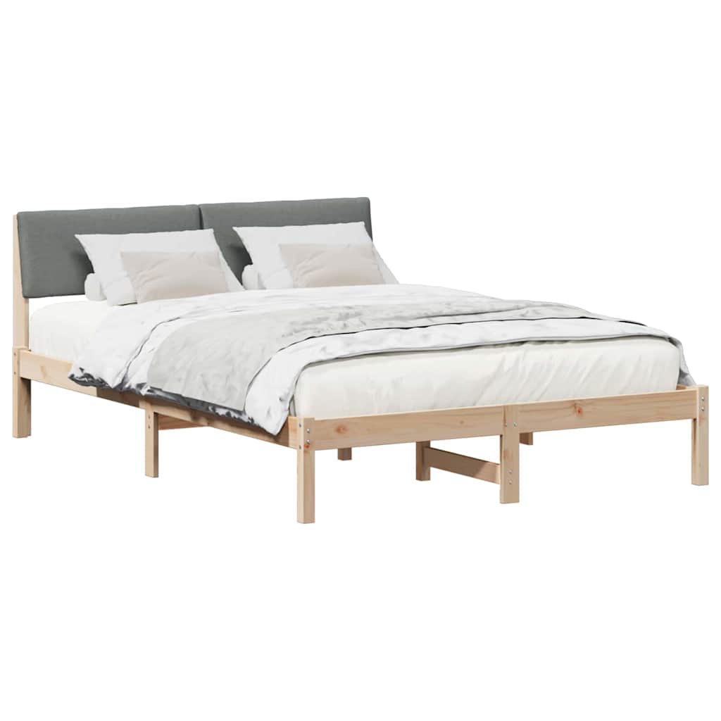 Struttura del Letto marrone e grigio scuro 140 x 200 cm | homemem39