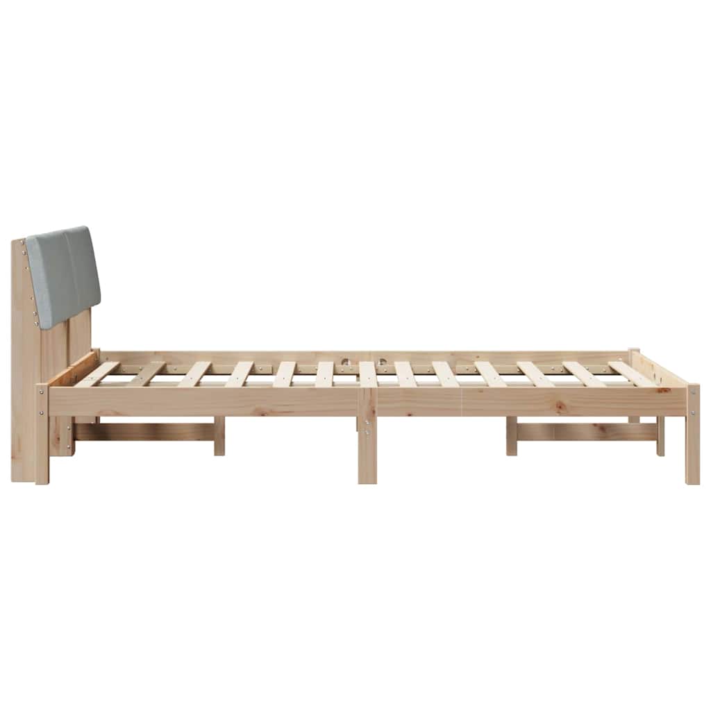 Struttura del Letto Marrone e grigio chiaro 120 x 200 cm | homemem39