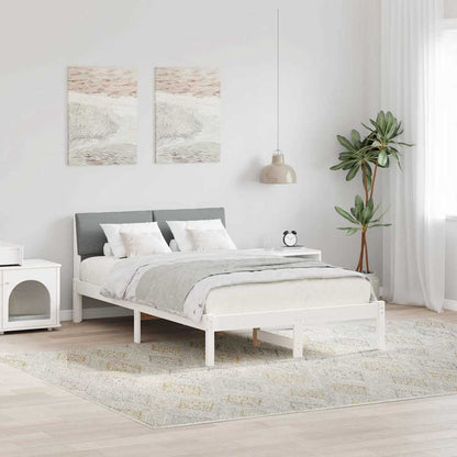 Struttura del Letto Bianco e grigio chiaro 120 x 200 cm | homemem39