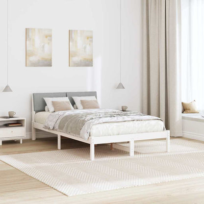 Struttura del Letto Bianco e grigio chiaro 120 x 200 cm | homemem39