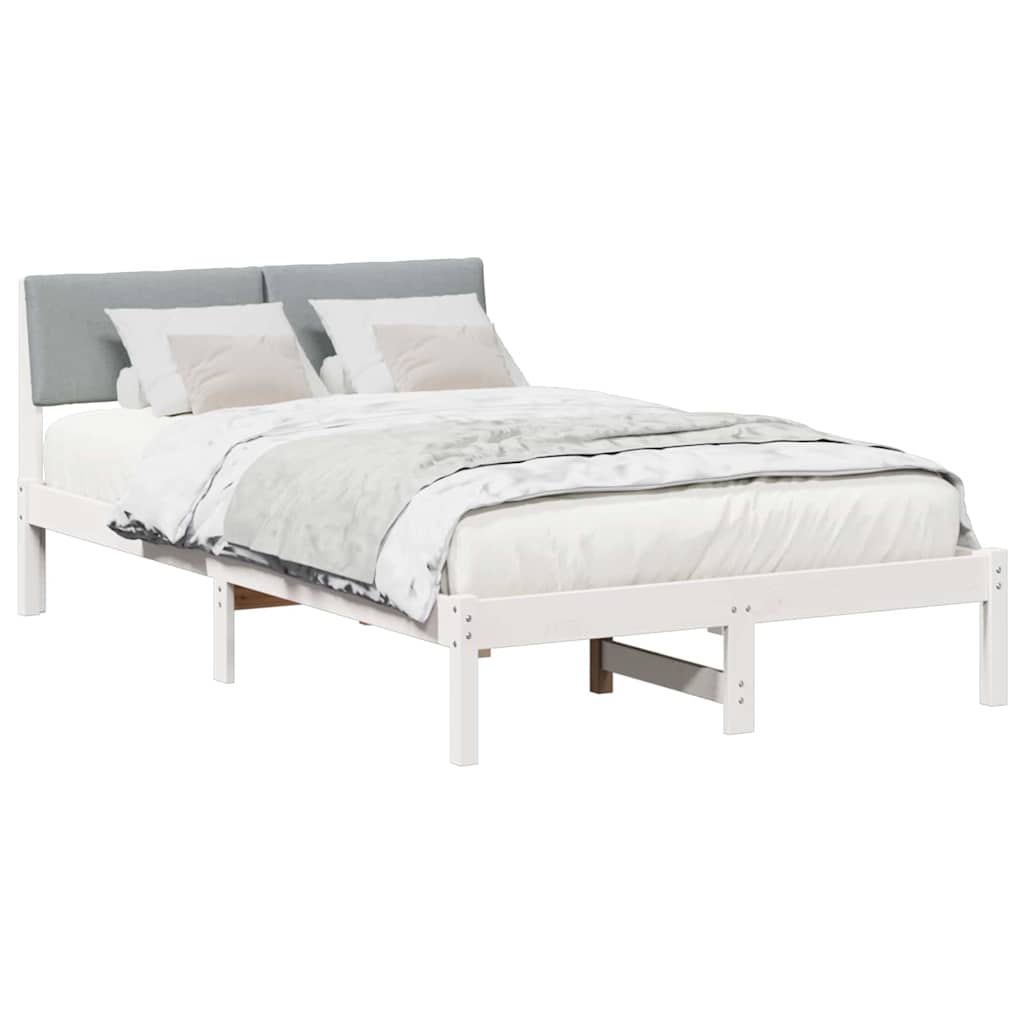 Struttura del Letto Bianco e grigio chiaro 120 x 200 cm | homemem39