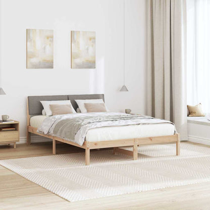 Struttura del Letto con testiera Marrone e taupe 135 x 190 cm | homemem39
