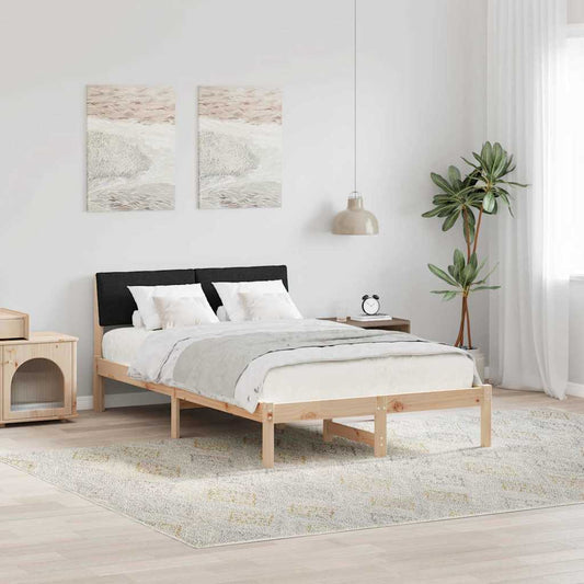 Struttura del Letto con testiera Marrone e nero 120 x 190 cm | homemem39