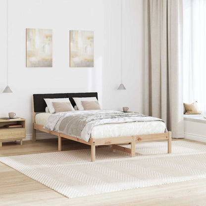 Struttura del Letto con testiera Marrone e nero 120 x 190 cm | homemem39