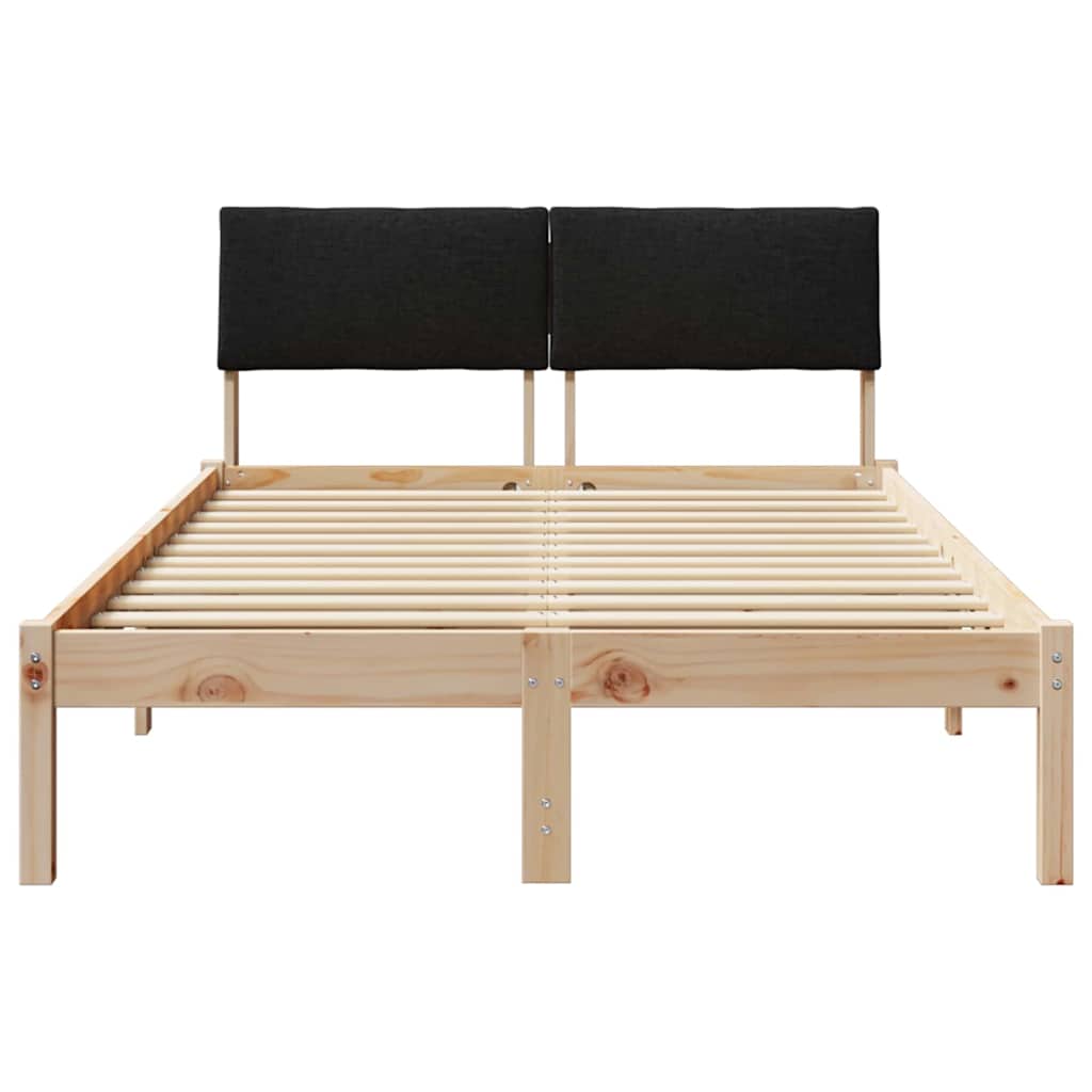 Struttura del Letto con testiera Marrone e nero 120 x 190 cm | homemem39
