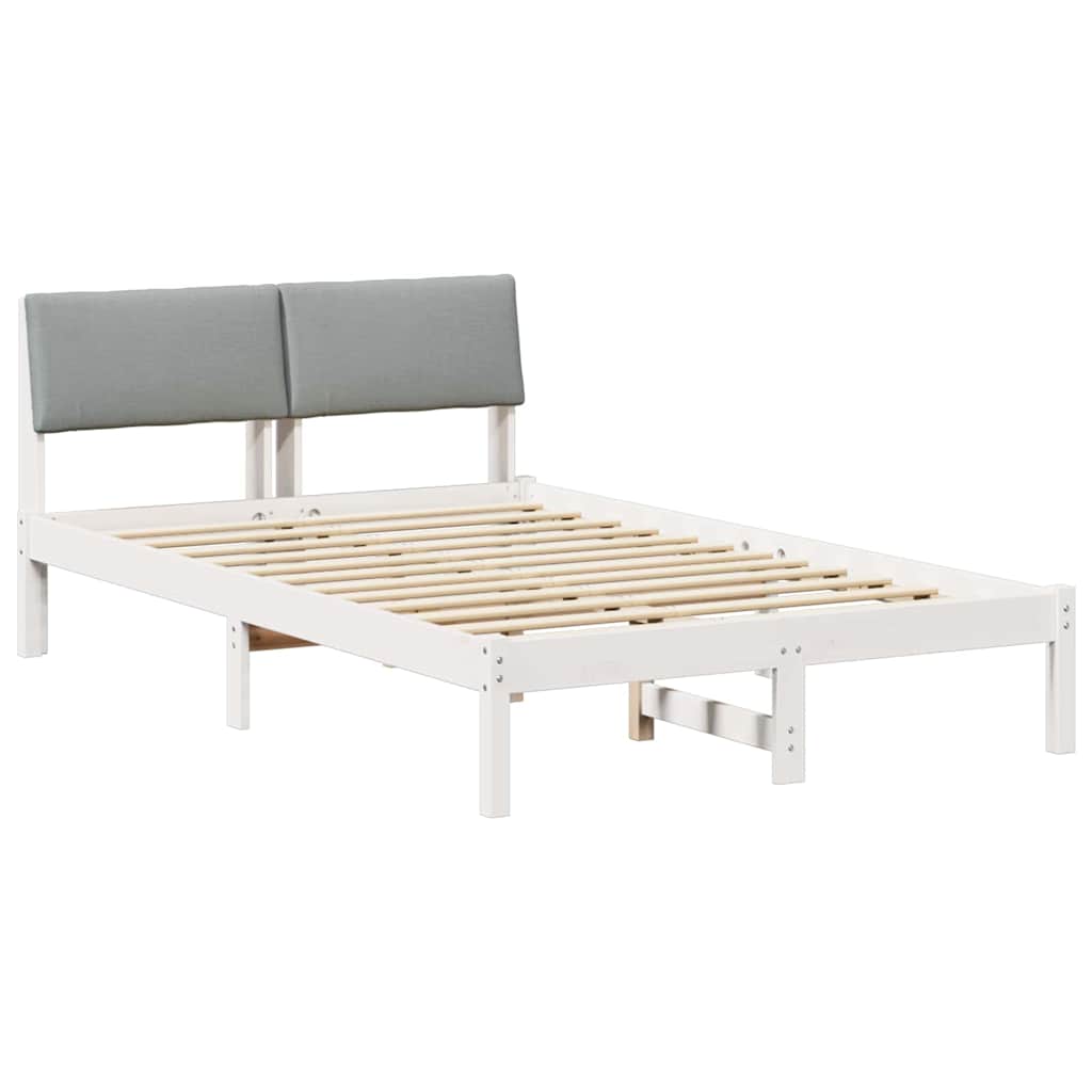 Struttura del Letto Bianco e grigio chiaro 120 x 190 cm | homemem39
