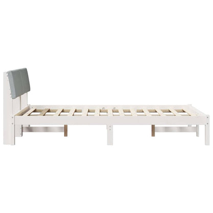 Struttura del Letto Bianco e grigio chiaro 120 x 190 cm | homemem39
