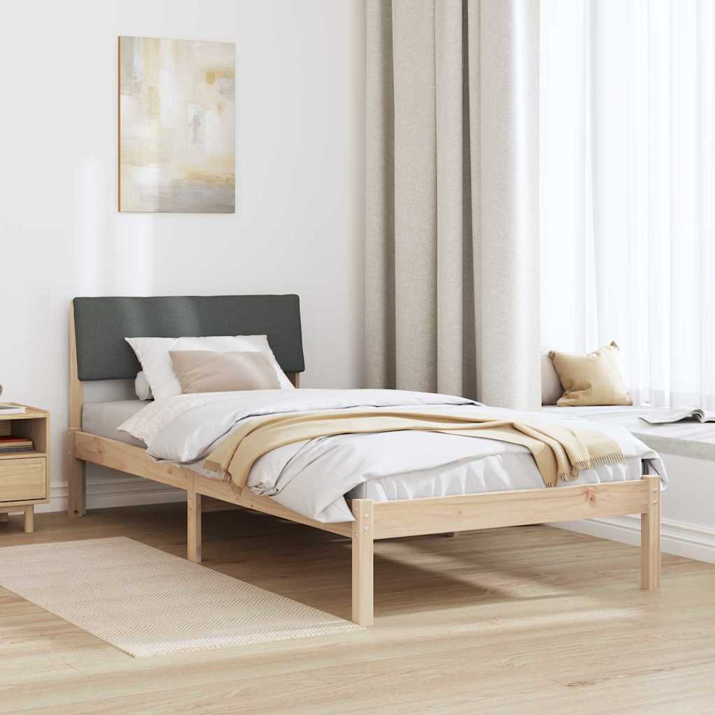 Struttura del Letto marrone e grigio scuro 100 x 200 cm | homemem39
