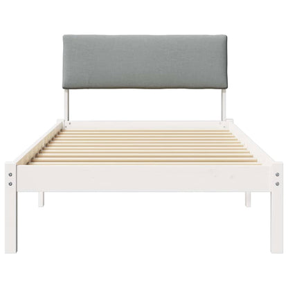 Struttura del Letto Bianco e grigio chiaro 100 x 200 cm | homemem39
