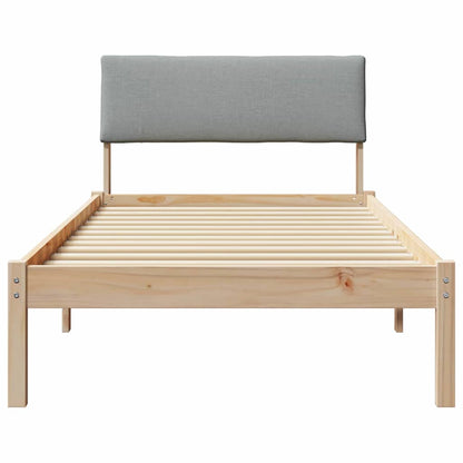 Struttura del Letto Marrone e grigio chiaro 90 x 200 cm | homemem39