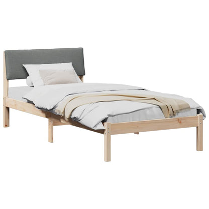 Struttura del Letto marrone e grigio scuro 90 x 200 cm | homemem39