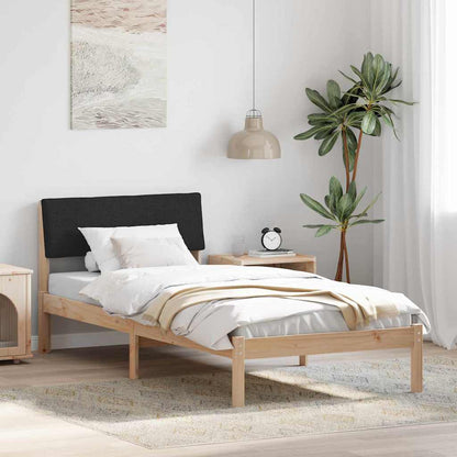 Struttura del Letto con testiera Marrone e nero 90 x 200 cm | homemem39