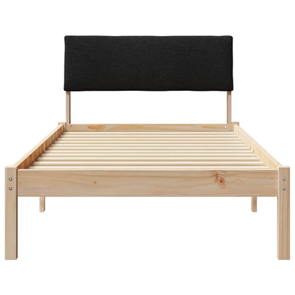 Struttura del Letto con testiera Marrone e nero 90 x 200 cm | homemem39