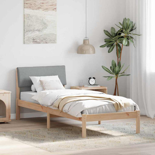 Struttura del Letto Marrone e grigio chiaro 80 x 200 cm | homemem39