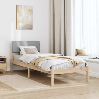 Struttura del Letto Marrone e grigio chiaro 80 x 200 cm | homemem39
