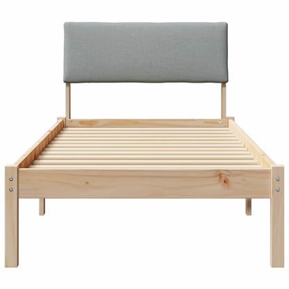 Struttura del Letto Marrone e grigio chiaro 80 x 200 cm | homemem39