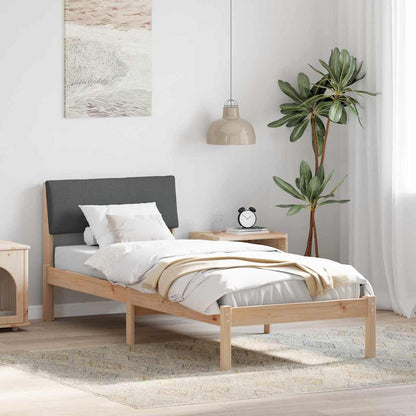 Struttura del Letto marrone e grigio scuro 80 x 200 cm | homemem39