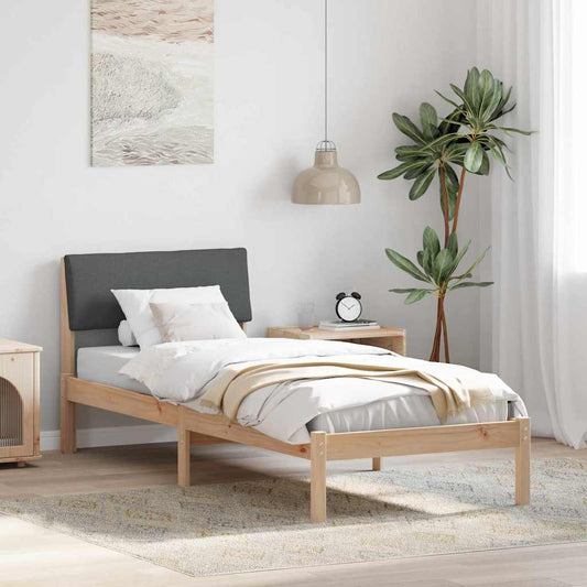 Struttura del Letto marrone e grigio scuro 80 x 200 cm | homemem39