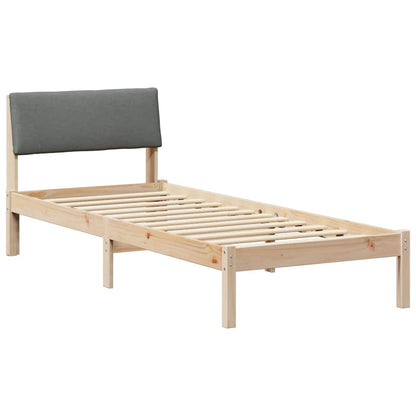 Struttura del Letto marrone e grigio scuro 80 x 200 cm | homemem39