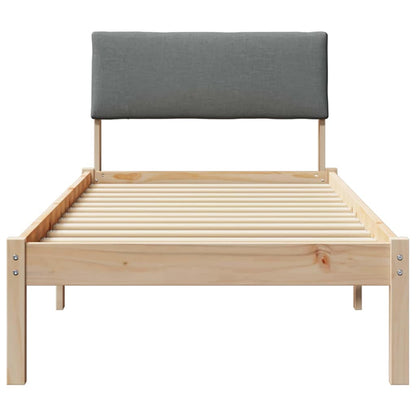 Struttura del Letto marrone e grigio scuro 80 x 200 cm | homemem39