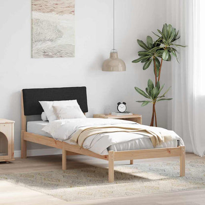 Struttura del Letto con testiera Marrone e nero 80 x 200 cm | homemem39