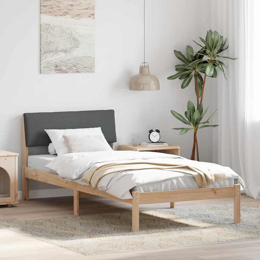Struttura del Letto marrone e grigio scuro 90 x 190 cm | homemem39
