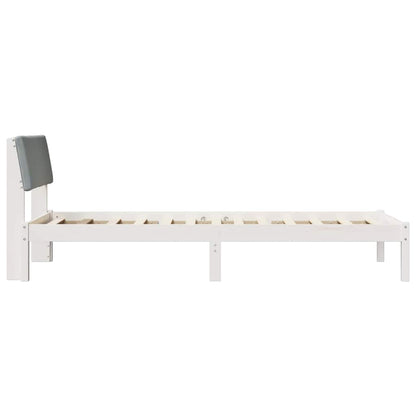 Struttura del Letto Bianco e grigio chiaro 90 x 190 cm | homemem39