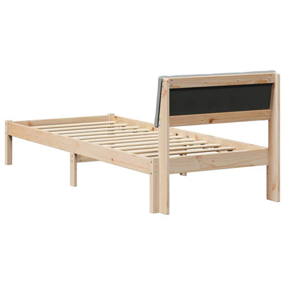 Struttura del Letto Marrone e grigio chiaro 75 x 190 cm | homemem39