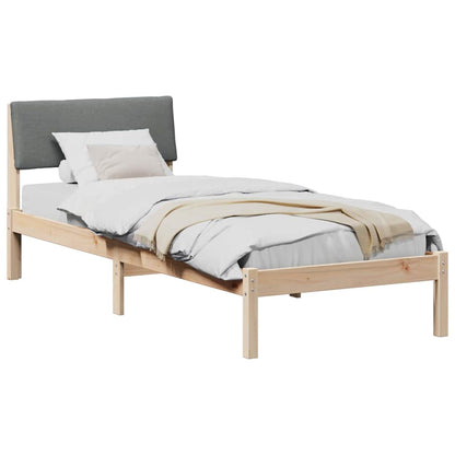 Struttura del Letto marrone e grigio scuro 75 x 190 cm | homemem39