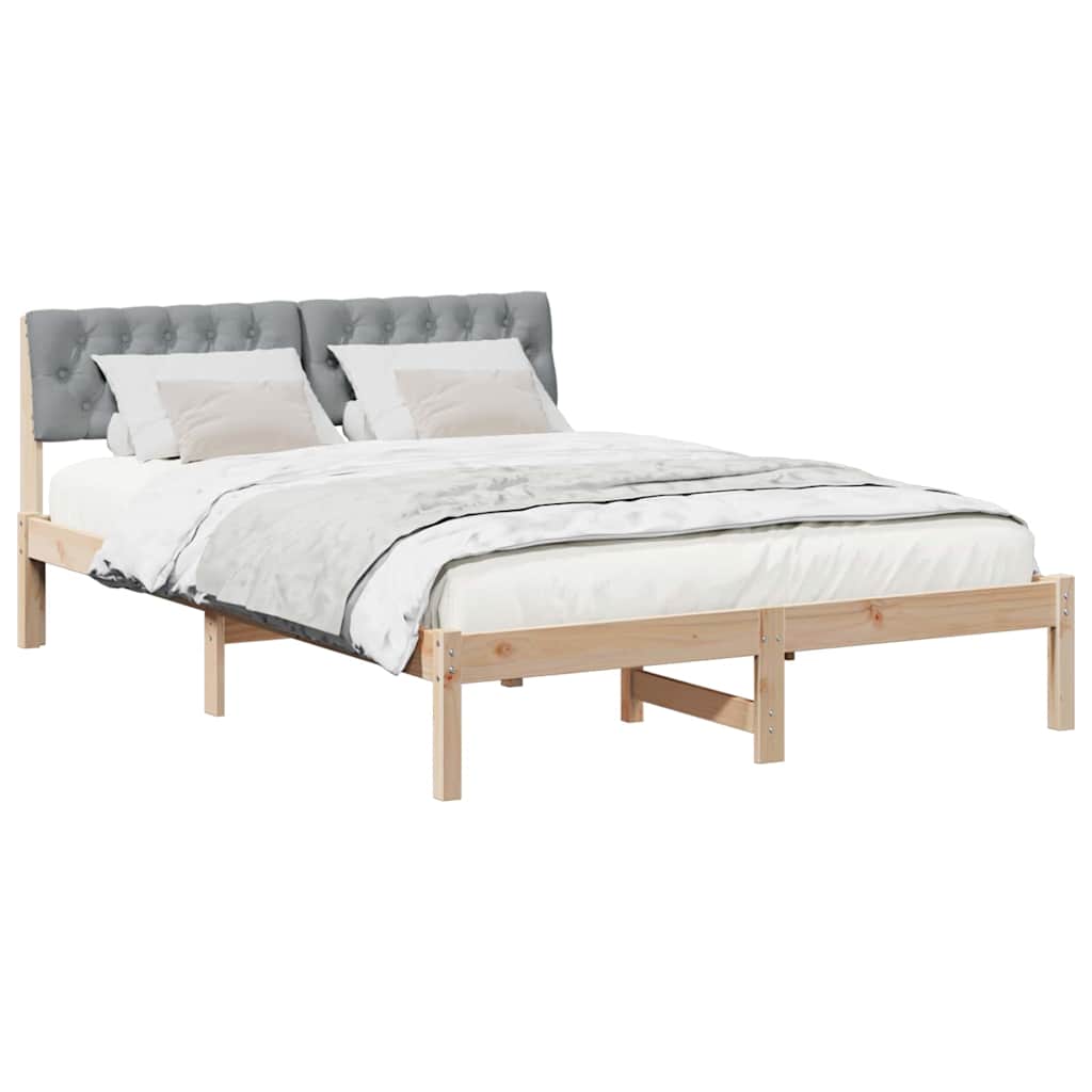 Struttura del Letto Marrone e grigio chiaro 160 x 200 cm | homemem39