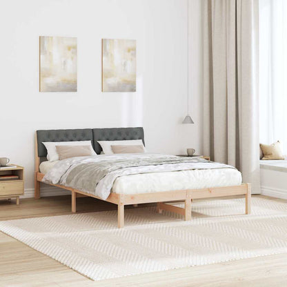 Struttura del Letto marrone e grigio scuro 160 x 200 cm | homemem39