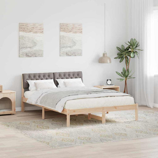 Struttura del Letto con testiera Marrone e taupe 160 x 200 cm | homemem39