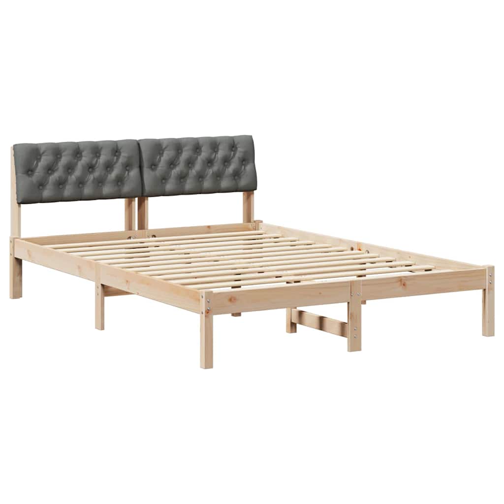 Struttura del Letto marrone e grigio scuro 150 x 200 cm | homemem39