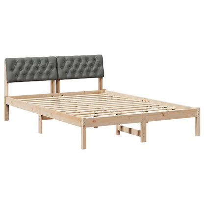 Struttura del Letto marrone e grigio scuro 140 x 200 cm | homemem39