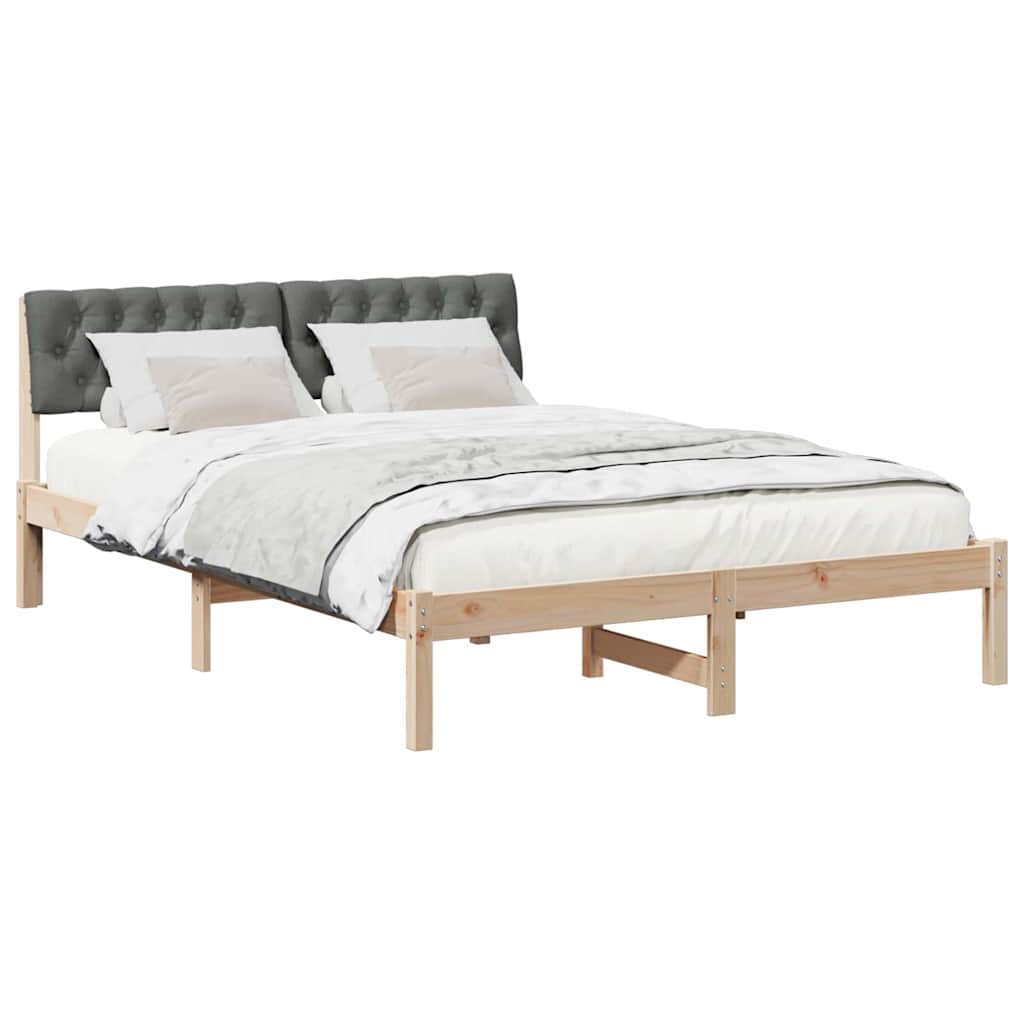 Struttura del Letto marrone e grigio scuro 140 x 200 cm | homemem39