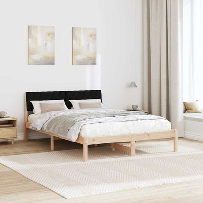 Struttura del Letto con testiera Marrone e nero 140 x 200 cm | homemem39