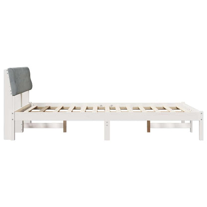 Struttura del Letto Bianco e grigio chiaro 140 x 190 cm | homemem39