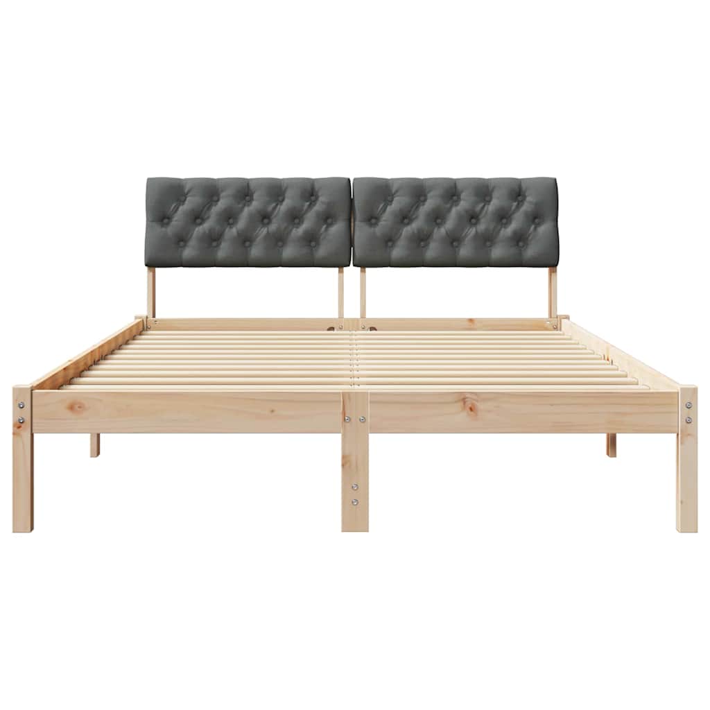 Struttura del Letto marrone e grigio scuro 135 x 190 cm | homemem39