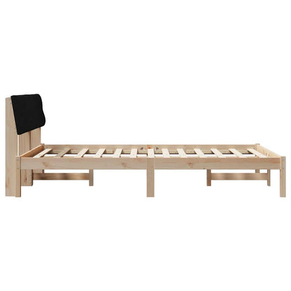 Struttura del Letto con testiera Marrone e nero 135 x 190 cm | homemem39