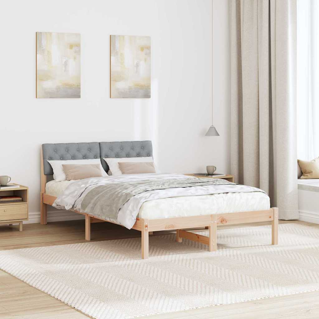 Struttura del Letto Marrone e grigio chiaro 120 x 190 cm | homemem39