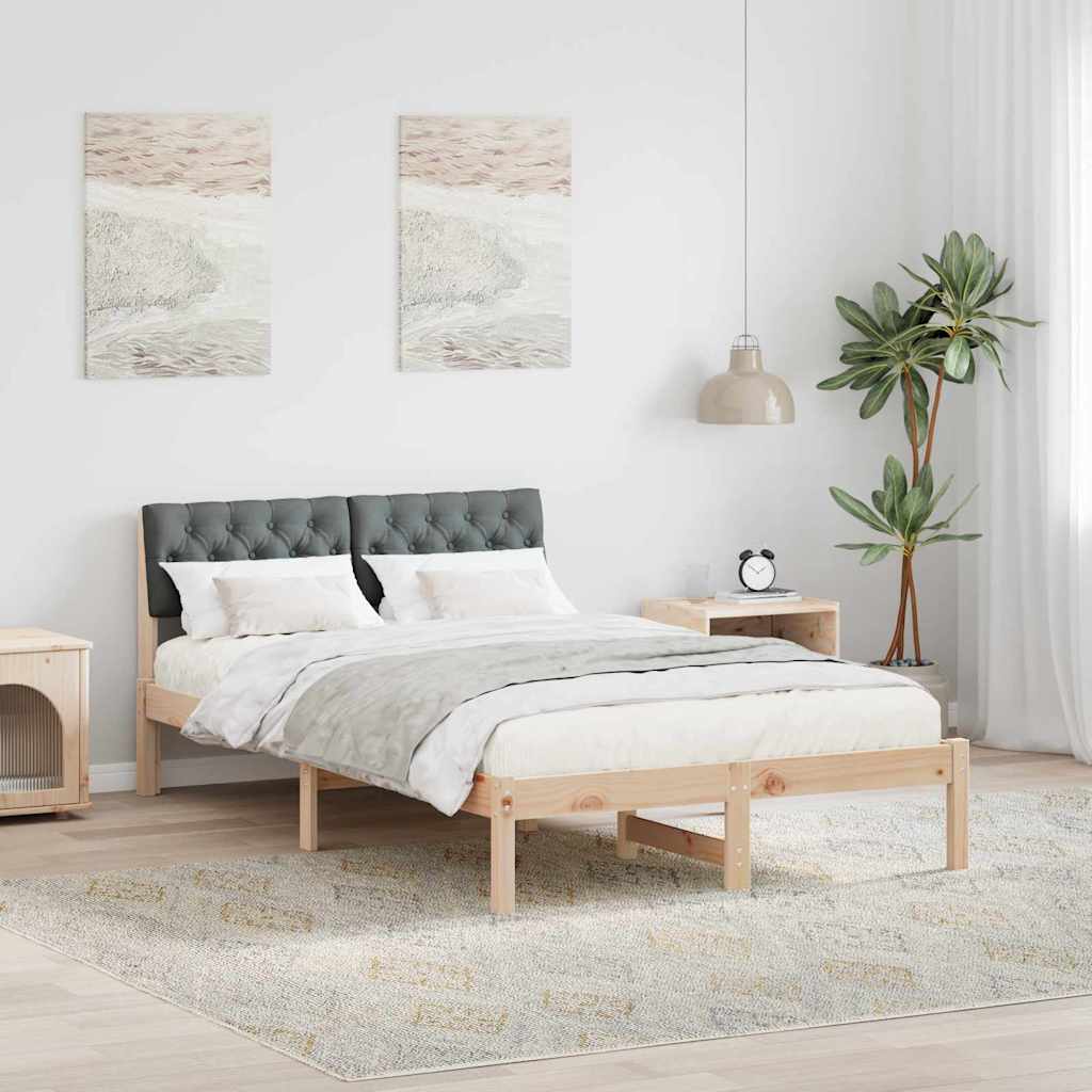 Struttura del Letto marrone e grigio scuro 120 x 190 cm | homemem39