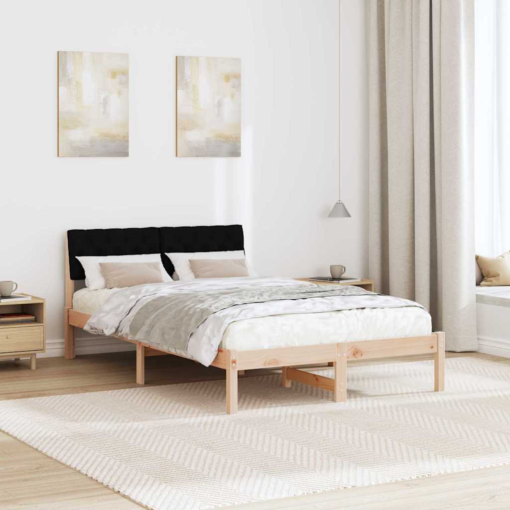 Struttura del Letto con testiera Marrone e nero 120 x 190 cm | homemem39