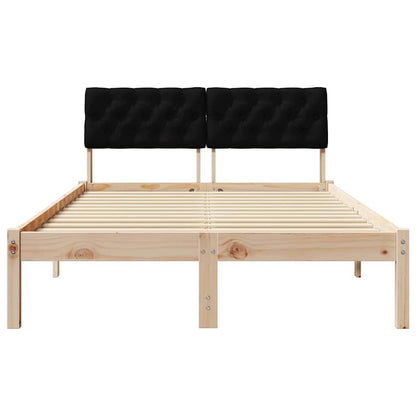 Struttura del Letto con testiera Marrone e nero 120 x 190 cm | homemem39
