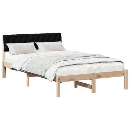 Struttura del Letto con testiera Marrone e nero 120 x 190 cm | homemem39