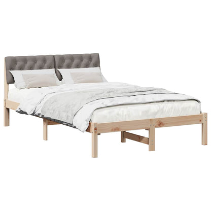 Struttura del Letto con testiera Marrone e taupe 120 x 190 cm | homemem39