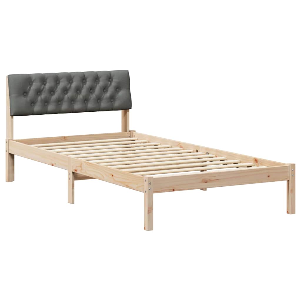 Struttura del Letto marrone e grigio scuro 100 x 200 cm | homemem39