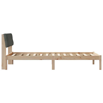 Struttura del Letto marrone e grigio scuro 100 x 200 cm | homemem39