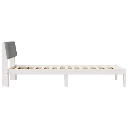 Struttura del Letto Bianco e grigio chiaro 100 x 200 cm | homemem39