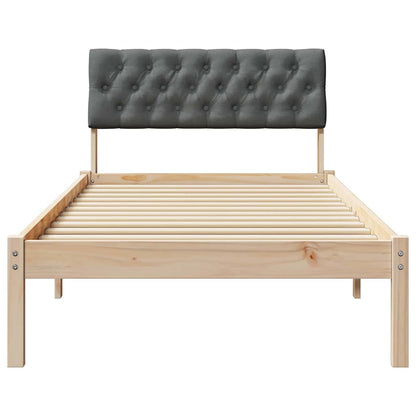 Struttura del Letto marrone e grigio scuro 90 x 200 cm | homemem39