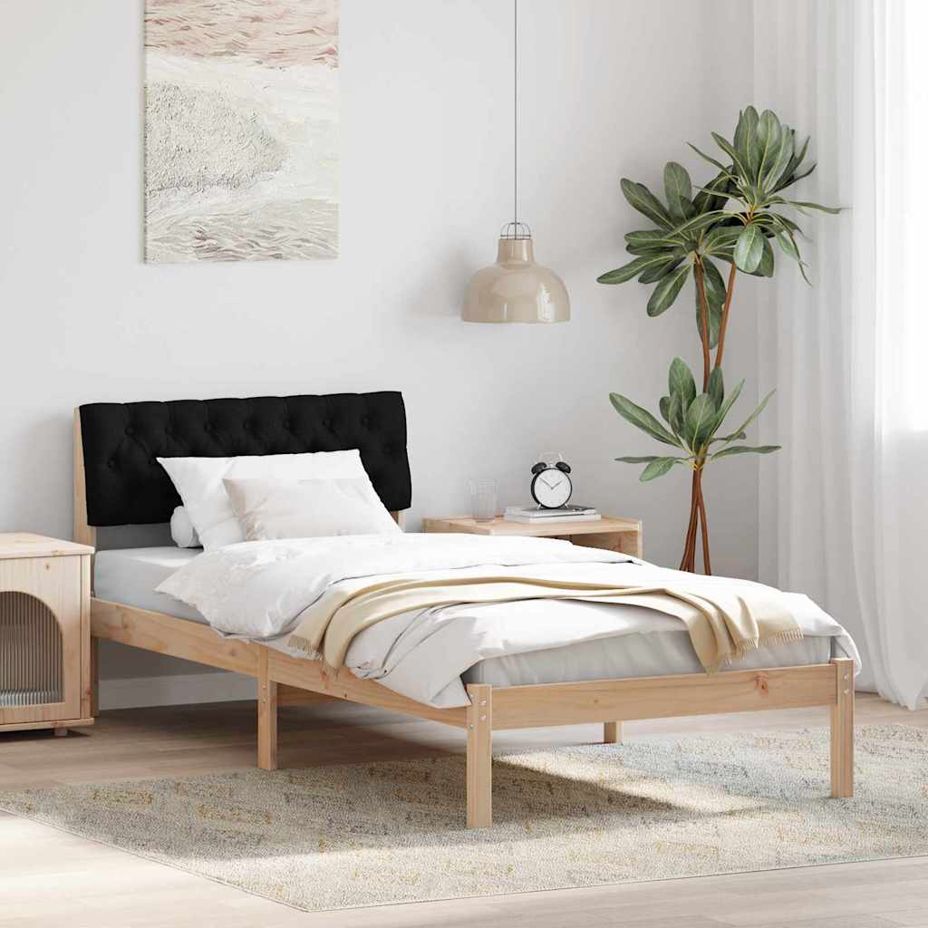 Struttura del Letto con testiera Marrone e nero 90 x 200 cm | homemem39
